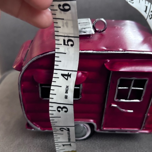 Metal Mini Trailer - Red / Silver / Black 6” Camper Valentine’s sale - Picture 5 of 7